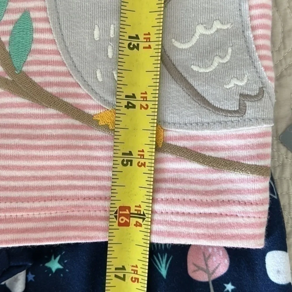 Owl Carter’s Pajamas Set Size 4T Pink & Blue NWT